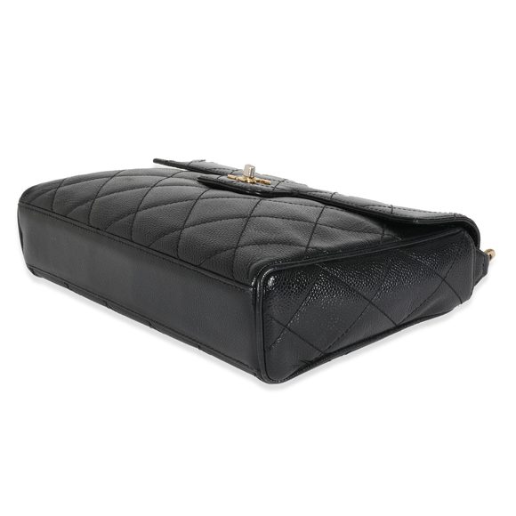 Chanel Black Caviar Vintage Single Flap Bag - Picture 5 of 6